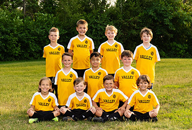 Golden Valley Youth Soccer Team Posing for a Picture.