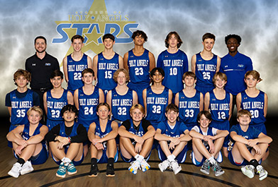 Academy of Holy Angels Boys Basketball Team Photo
